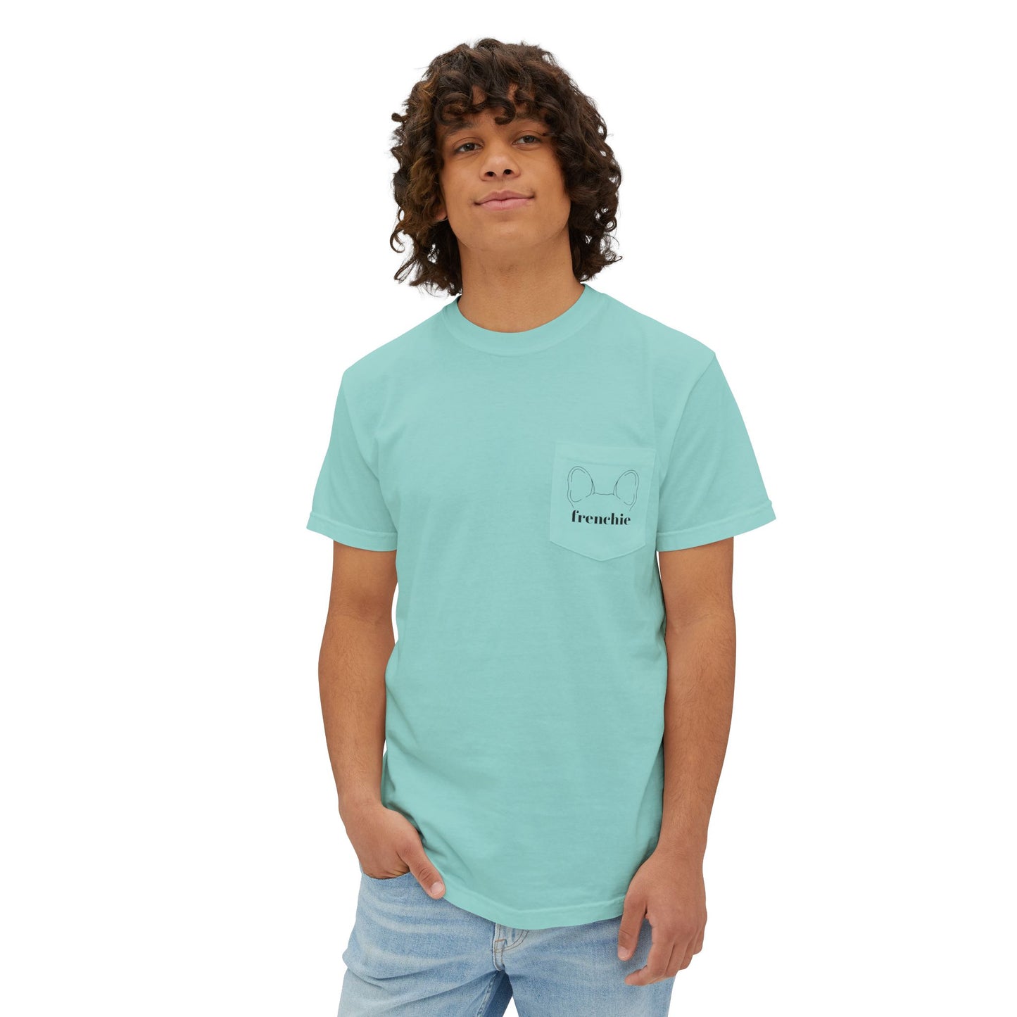 Unisex Frenchie Pocket T-Shirt