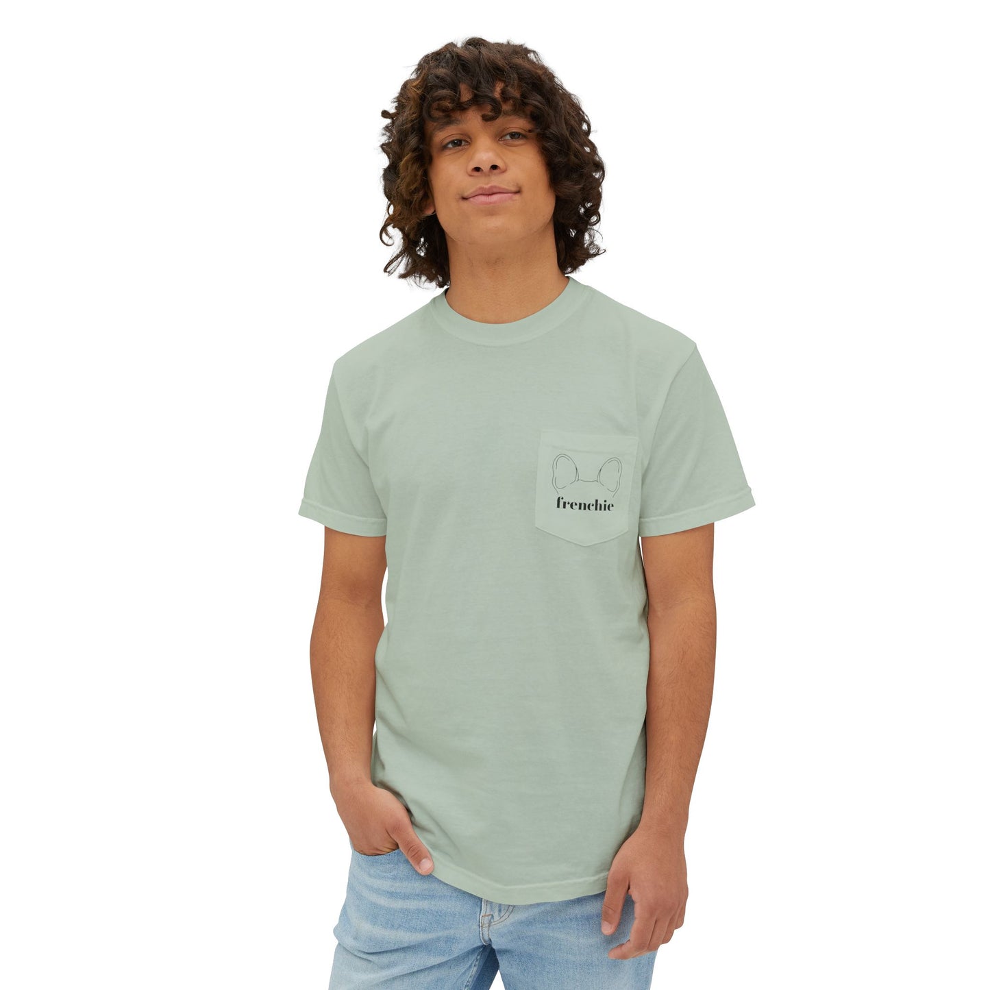Unisex Frenchie Pocket T-Shirt