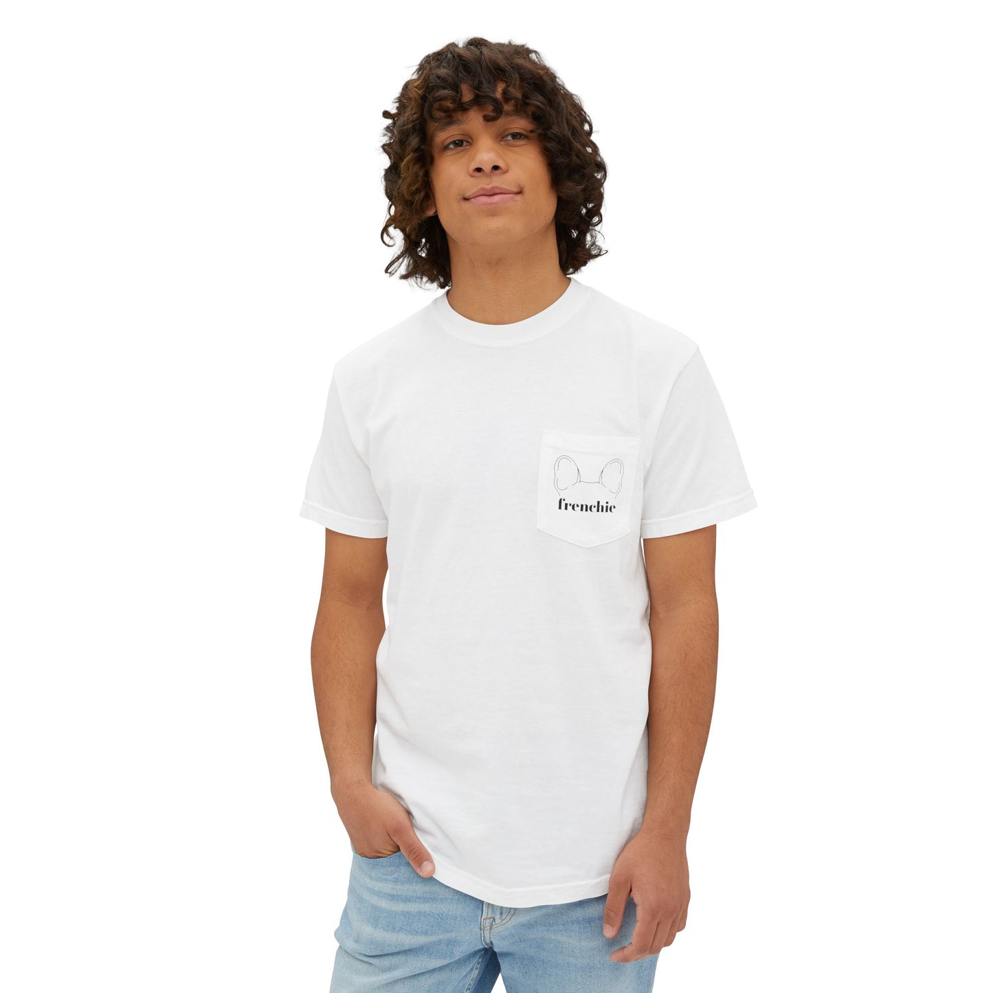 Unisex Frenchie Pocket T-Shirt