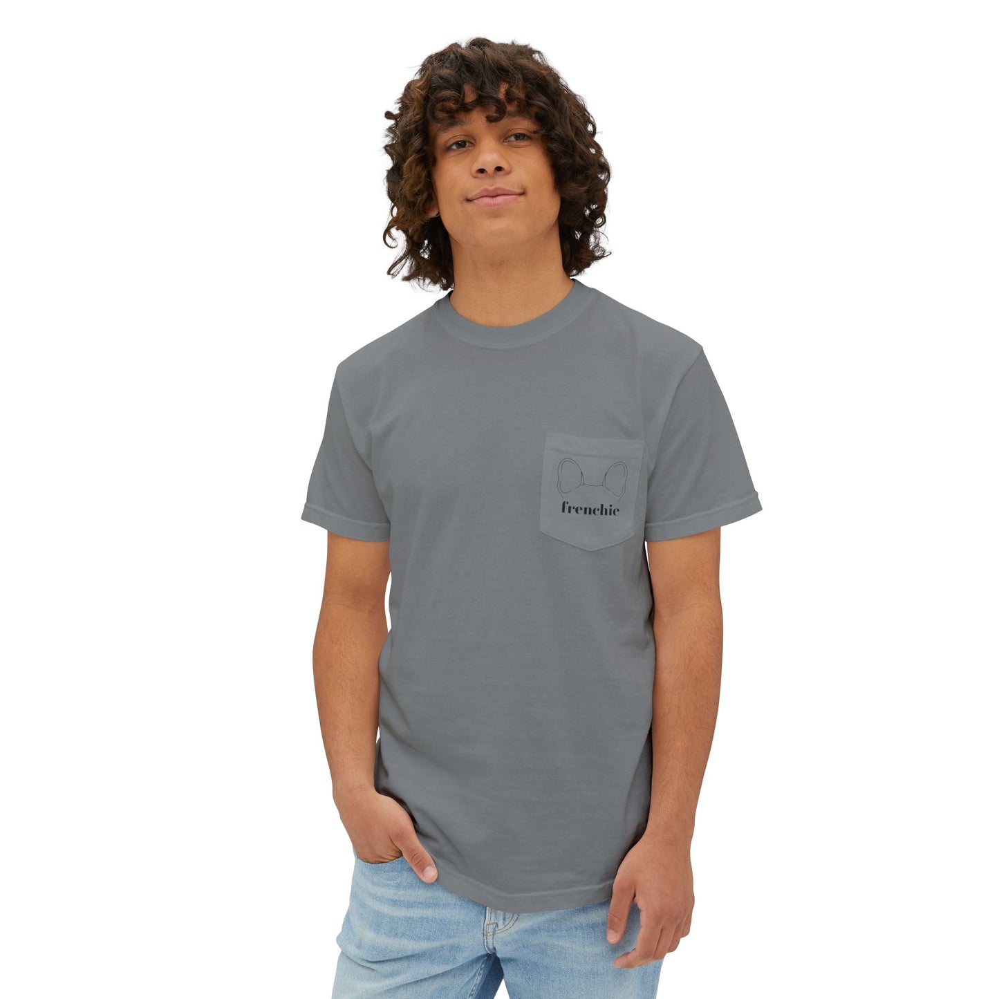Unisex Frenchie Pocket T-Shirt