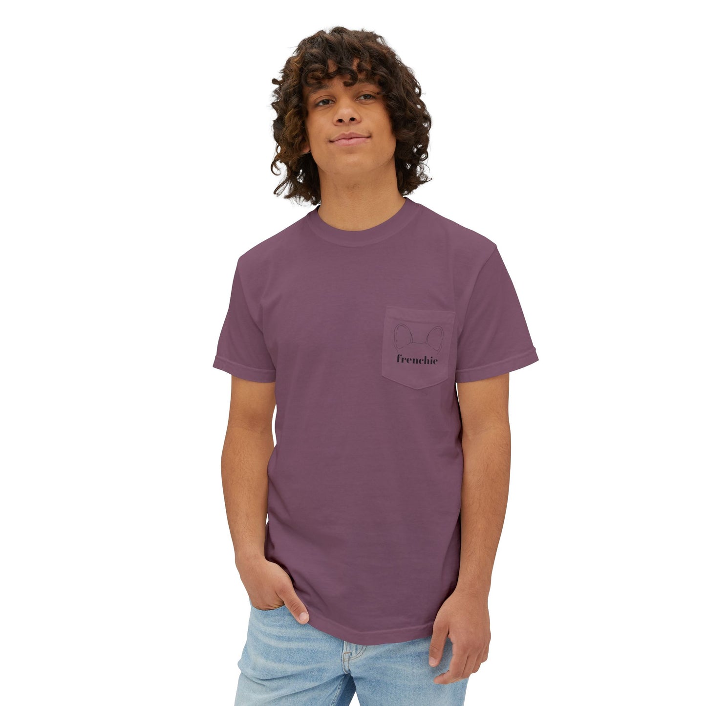 Unisex Frenchie Pocket T-Shirt