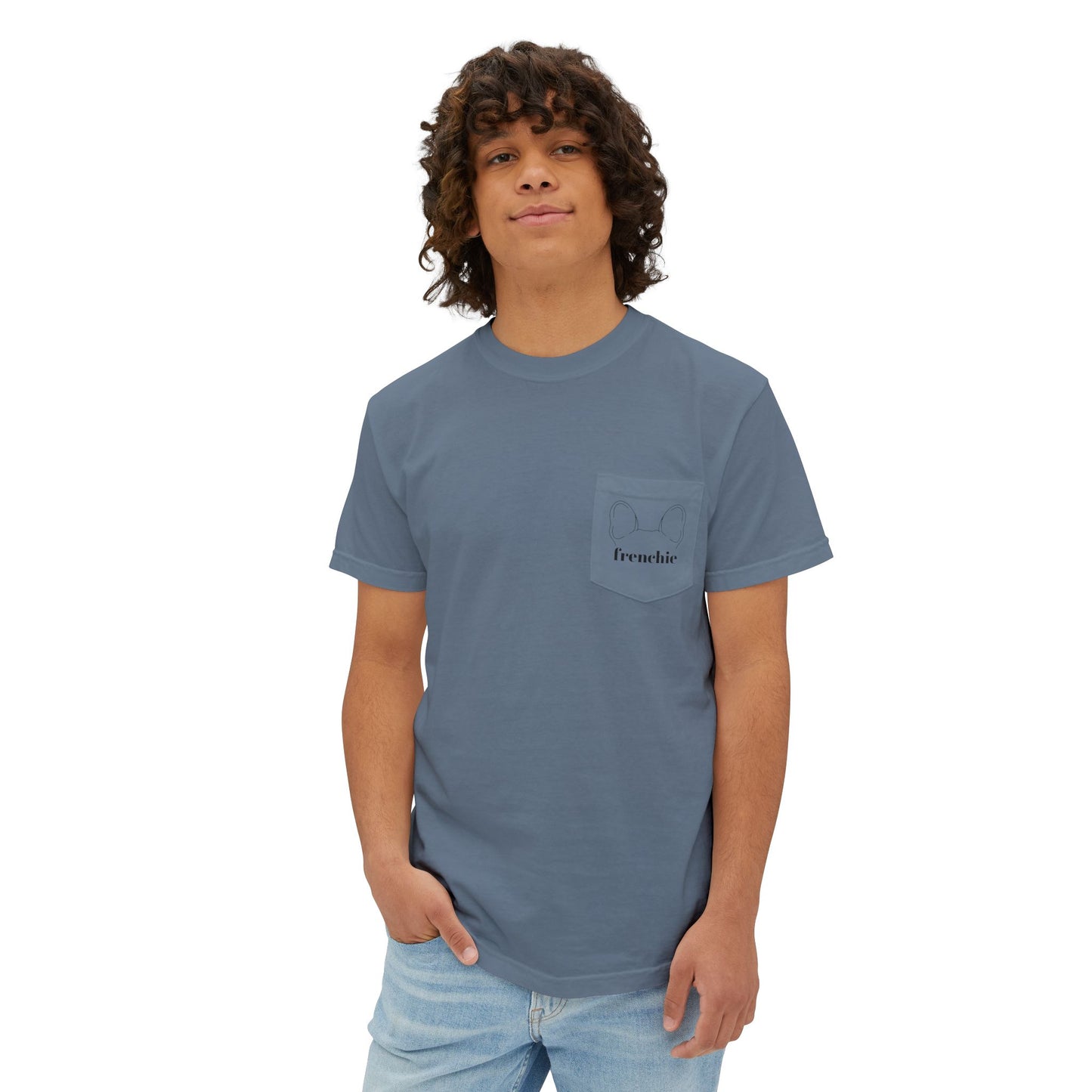 Unisex Frenchie Pocket T-Shirt