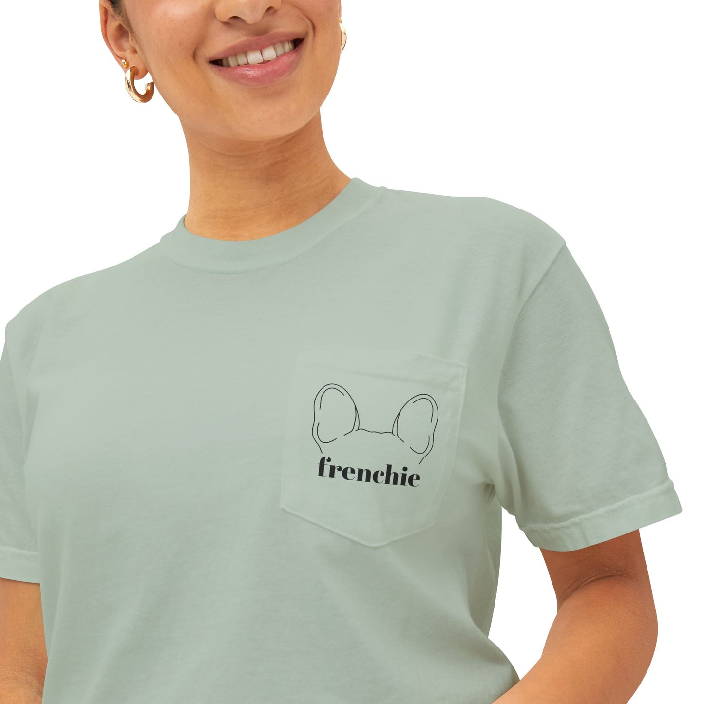 Unisex Frenchie Pocket T-Shirt