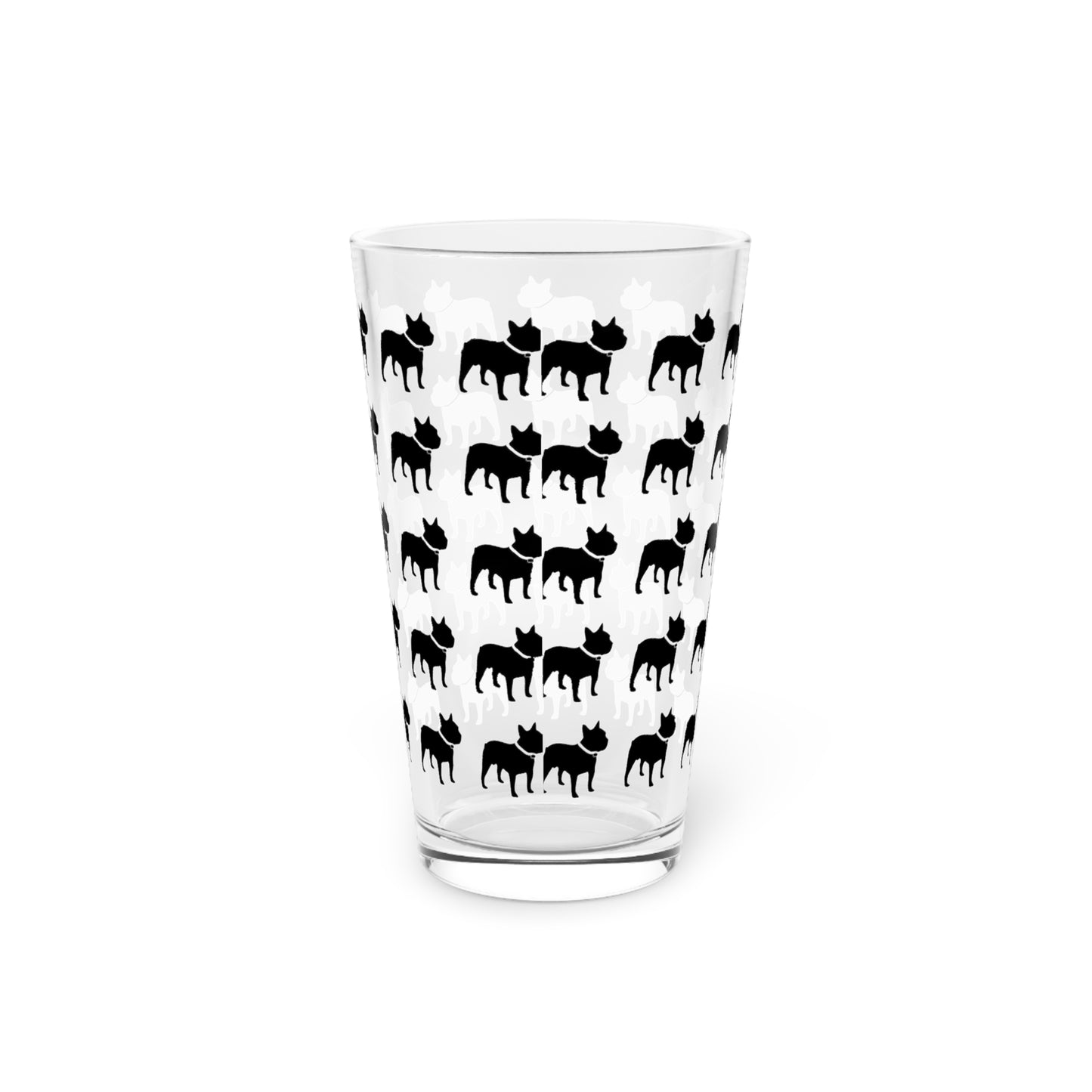 Frenchie Pint Glass, 16oz