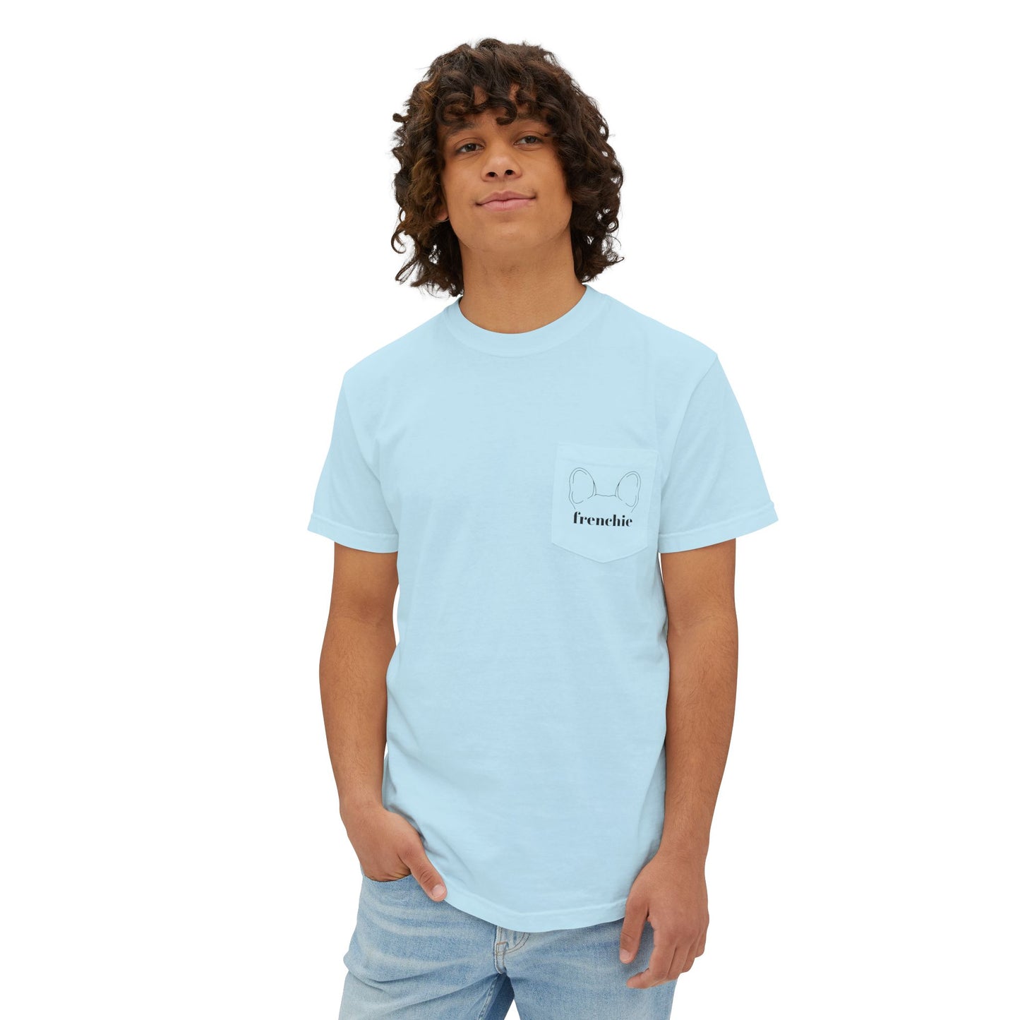 Unisex Frenchie Pocket T-Shirt