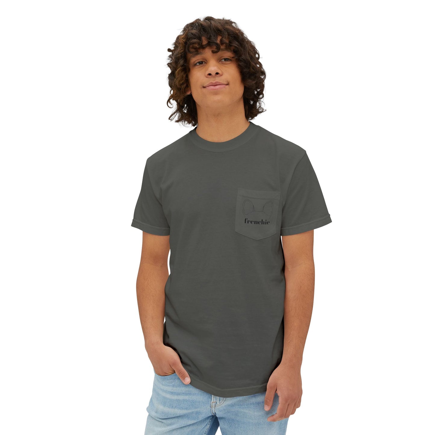 Unisex Frenchie Pocket T-Shirt