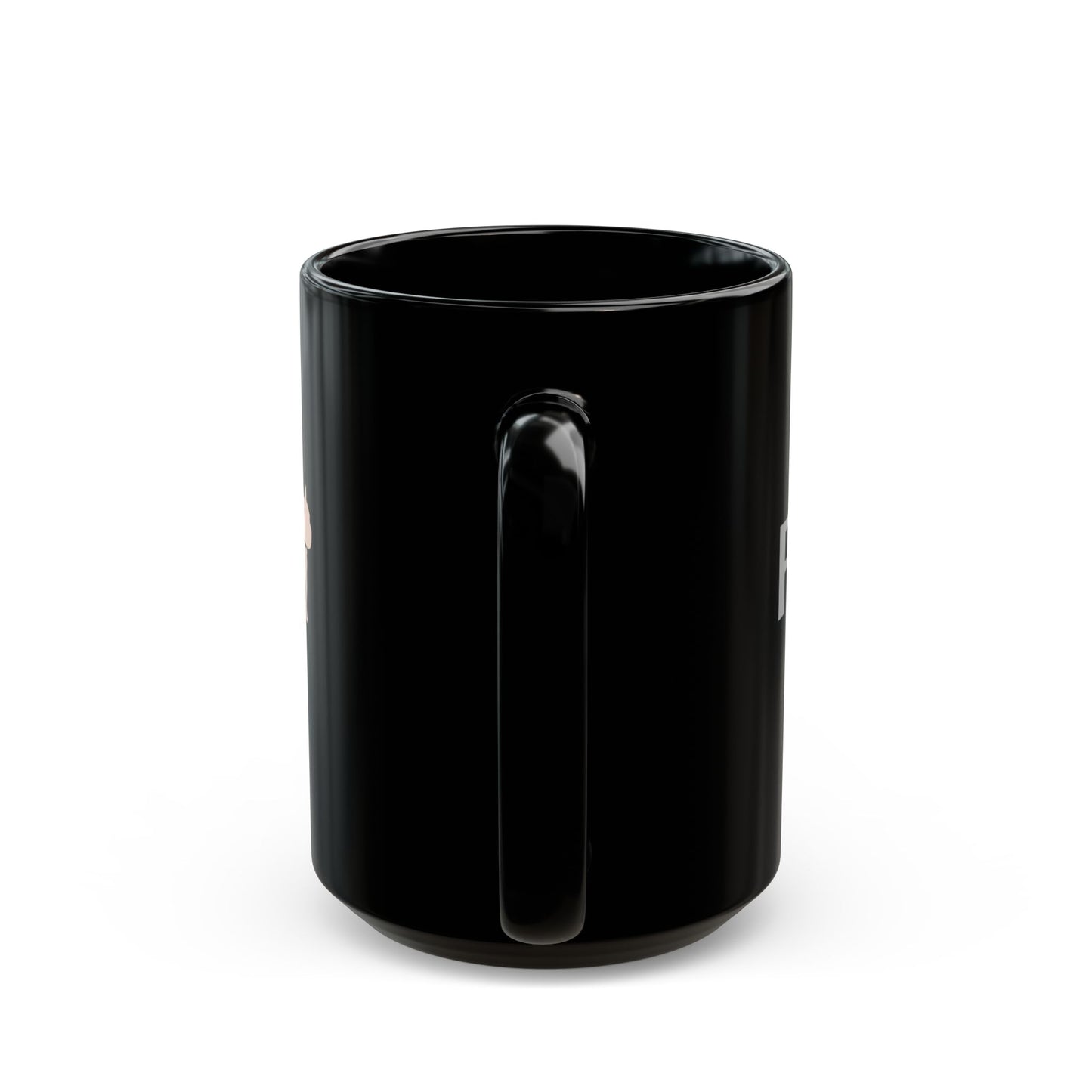 FlatFaced Black Mug