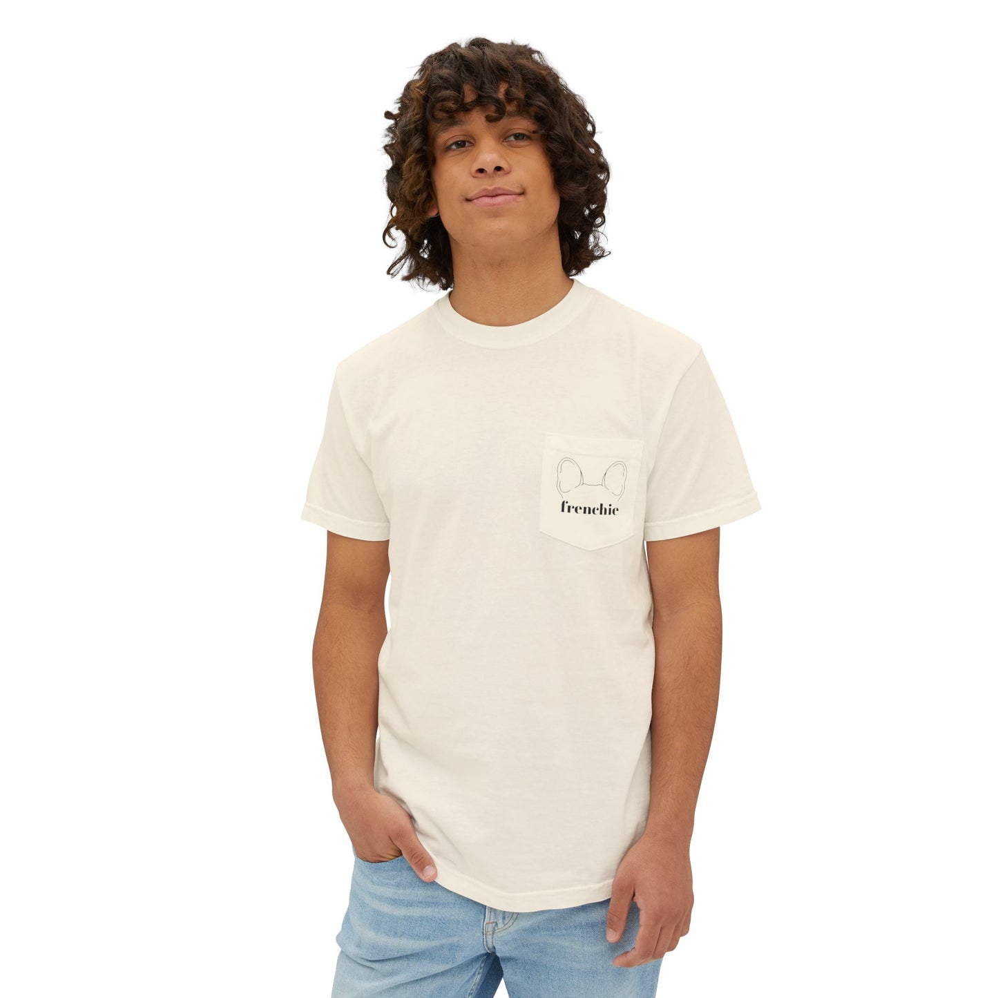 Unisex Frenchie Pocket T-Shirt