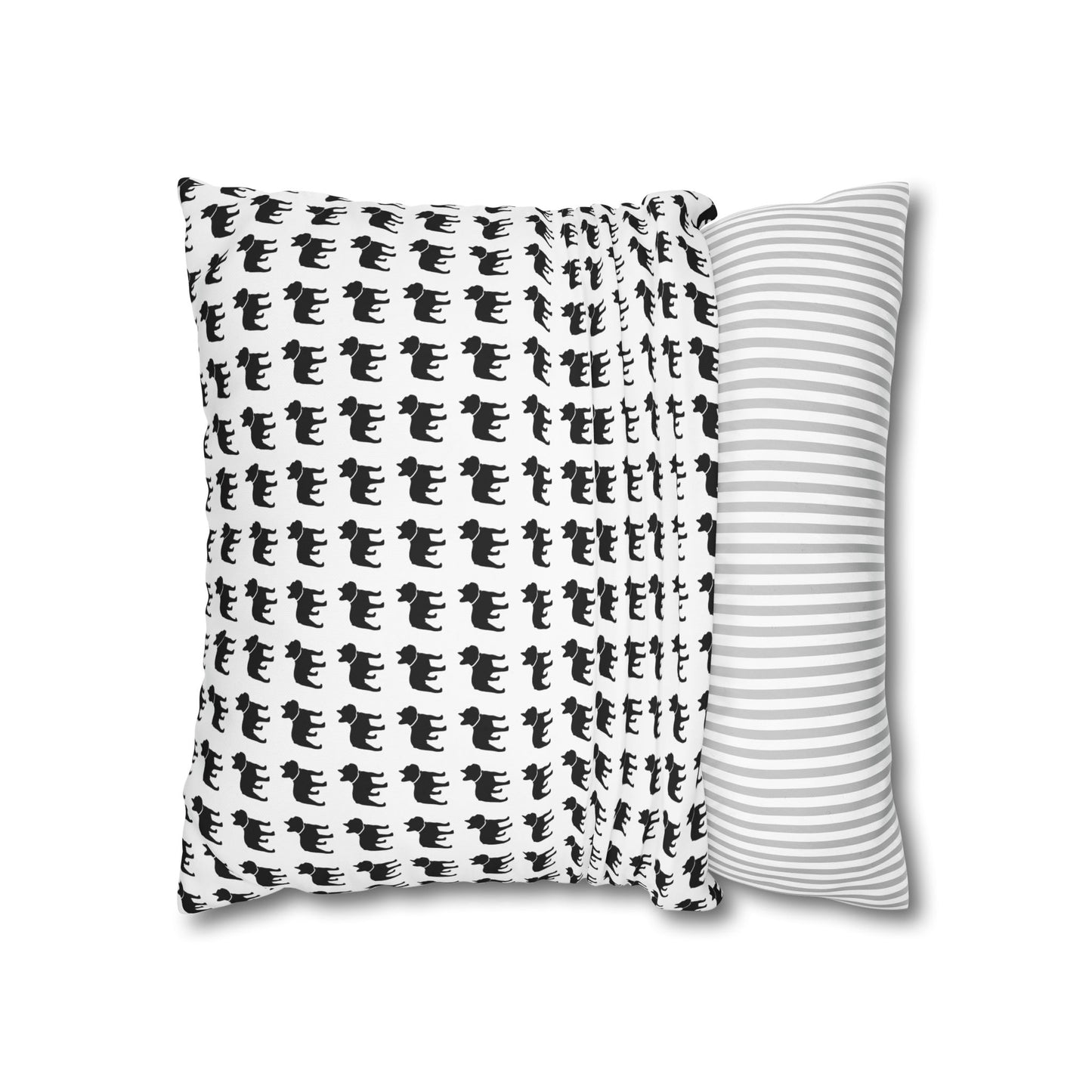 Canvas Frenchie Pillow Cover