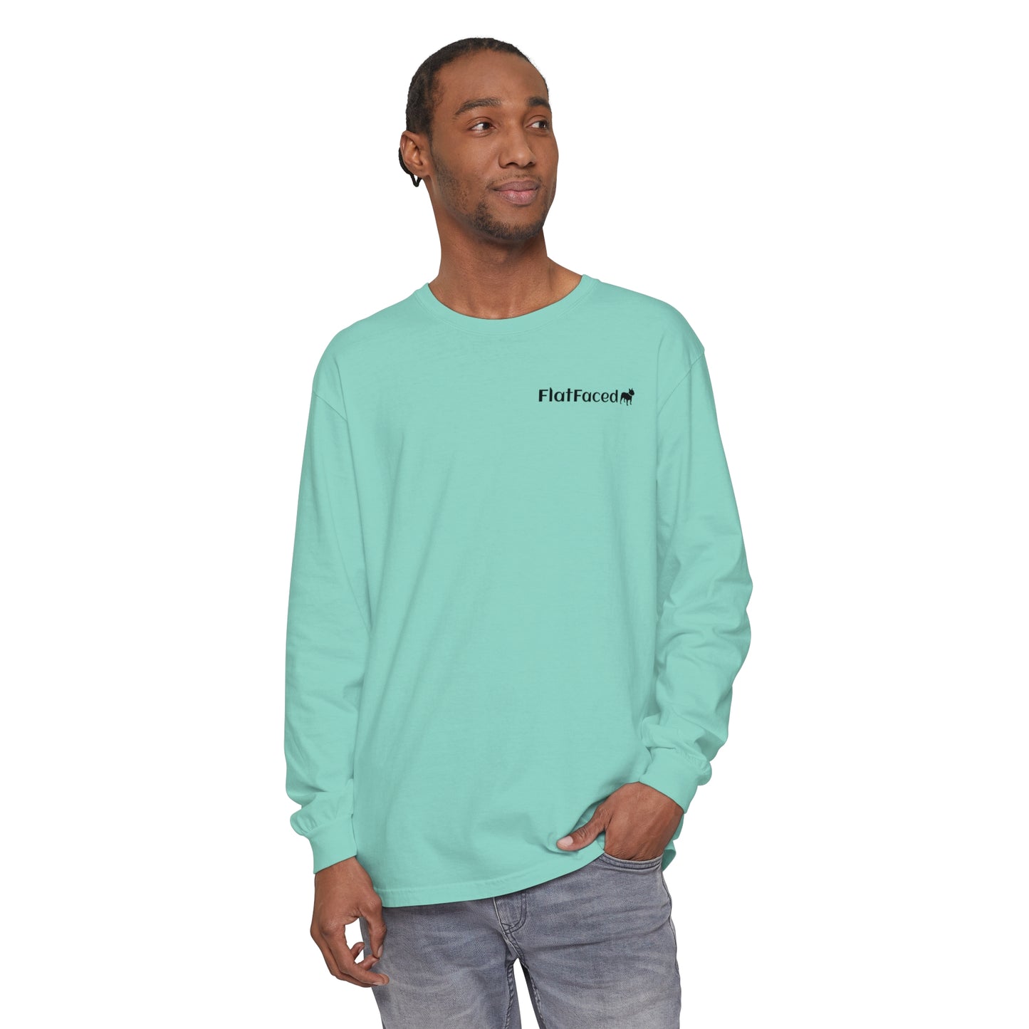 FlatFaced Garment-dyed Long Sleeve T-Shirt