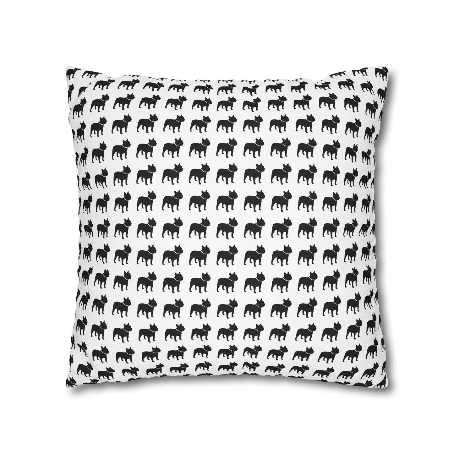 Canvas Frenchie Pillow Cover