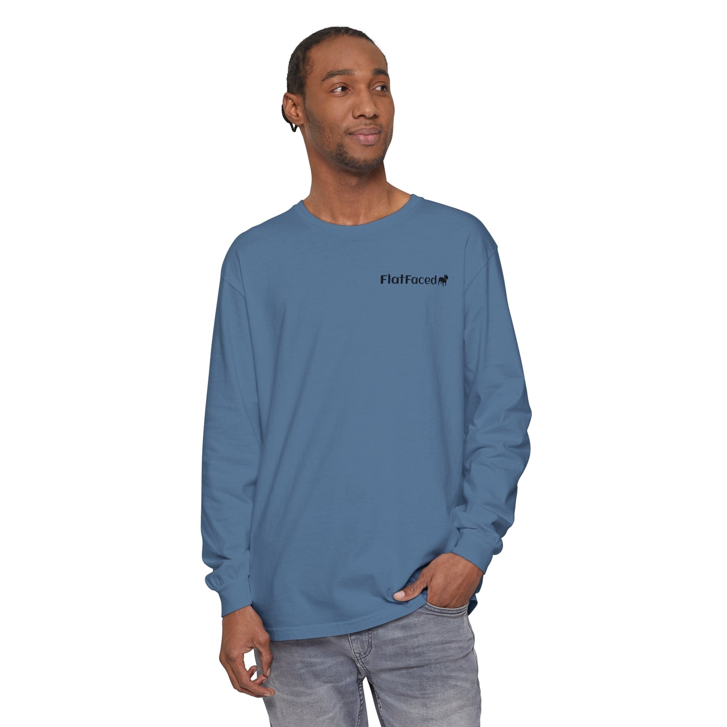 FlatFaced Garment-dyed Long Sleeve T-Shirt