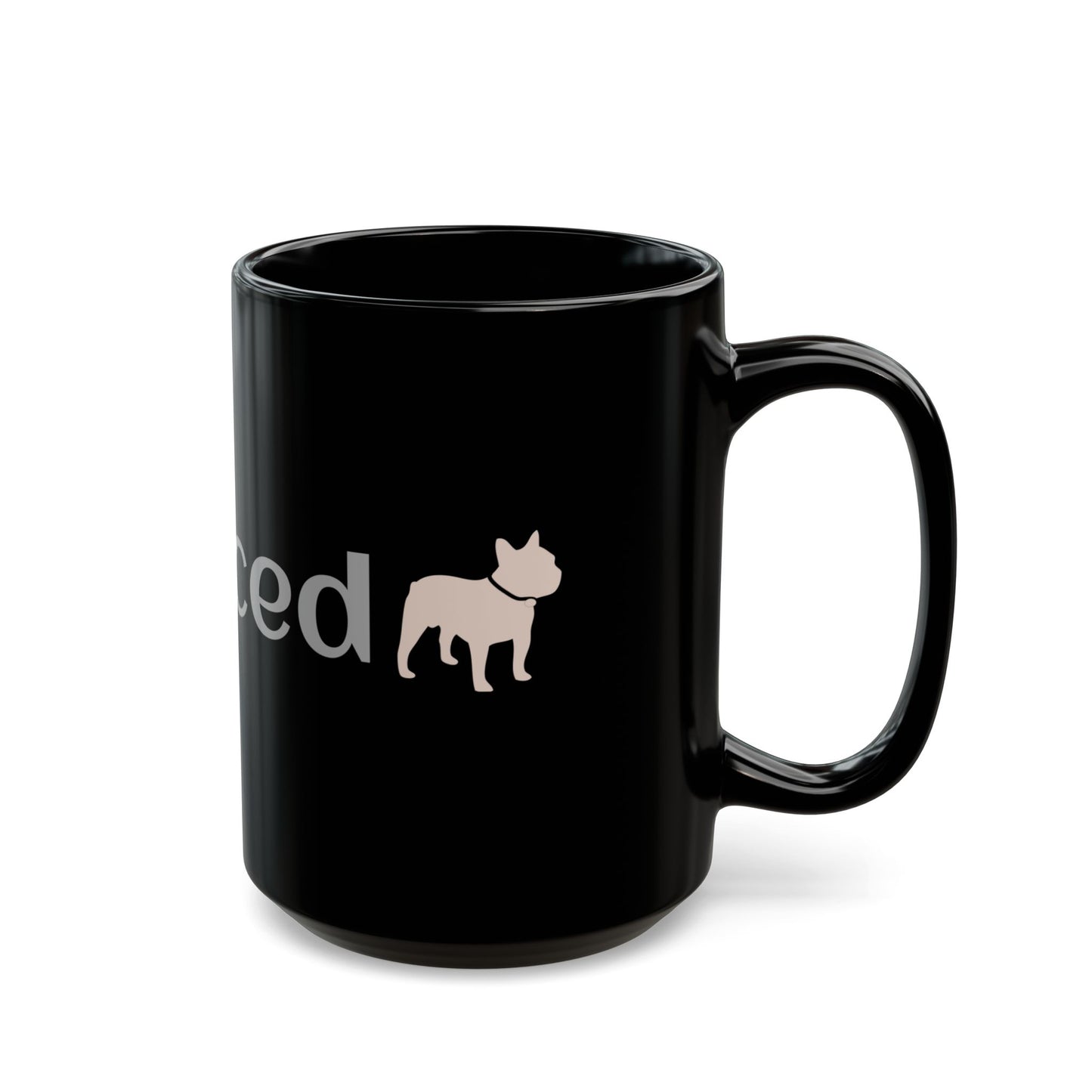 FlatFaced Black Mug