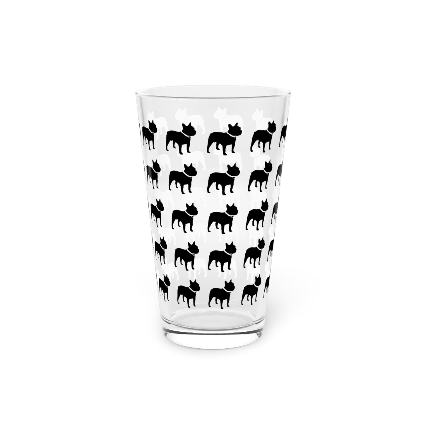Frenchie Pint Glass, 16oz