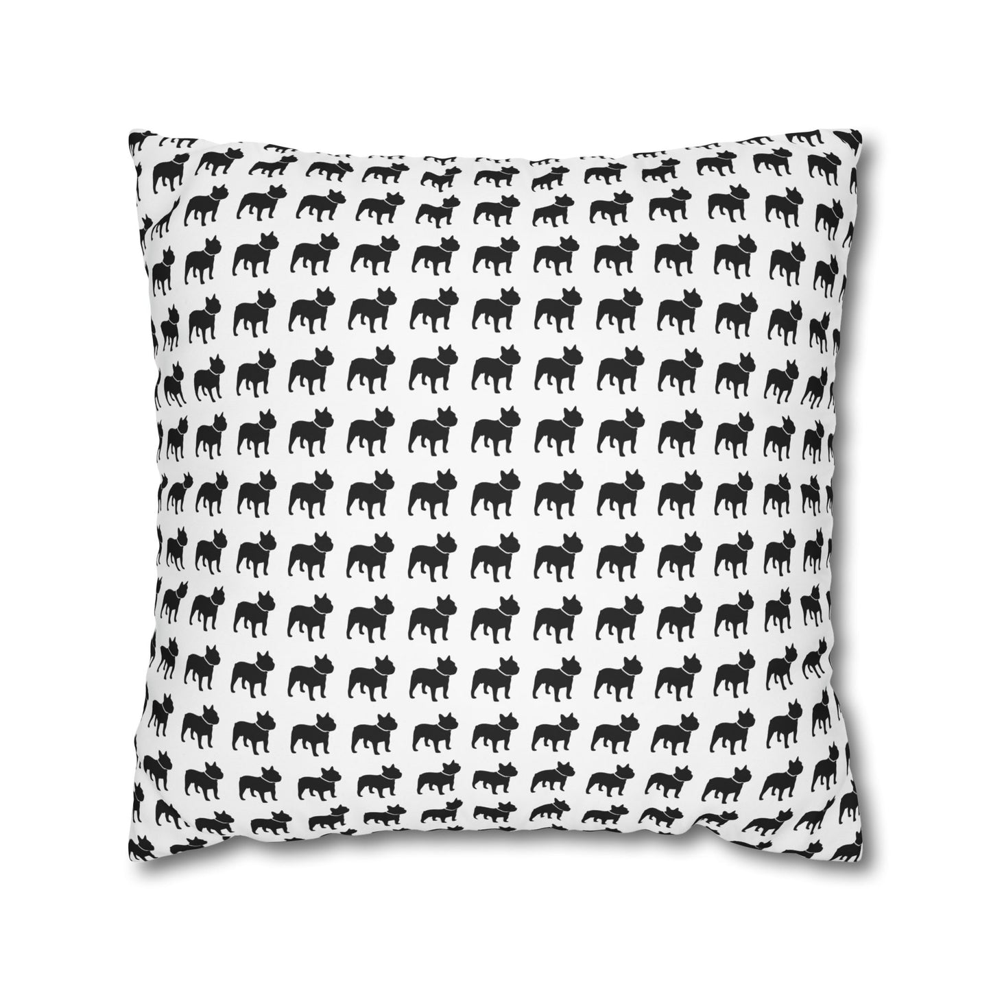 Canvas Frenchie Pillow Cover
