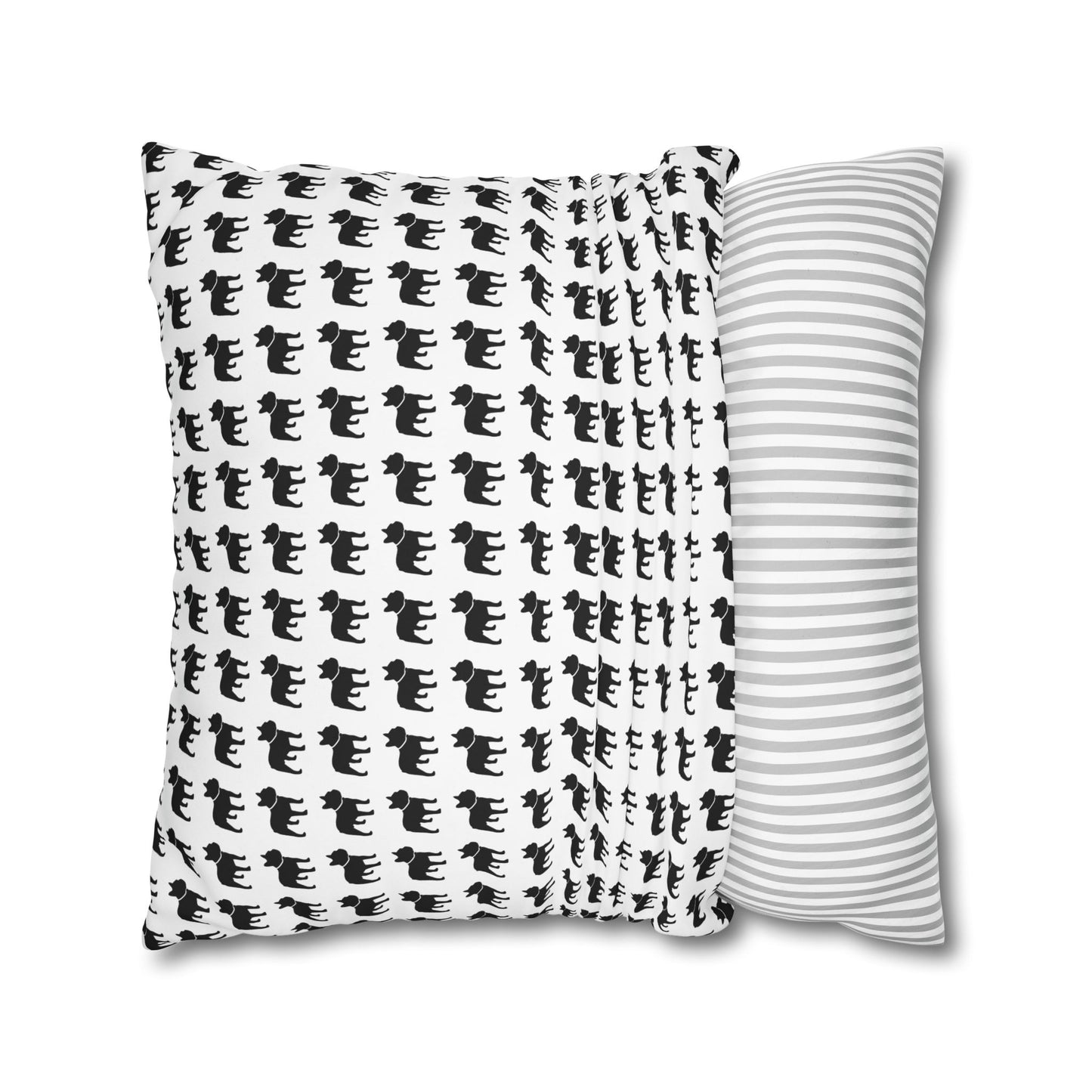 Canvas Frenchie Pillow Cover