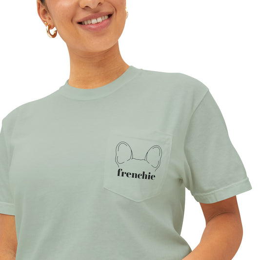 Unisex Frenchie Pocket T-Shirt