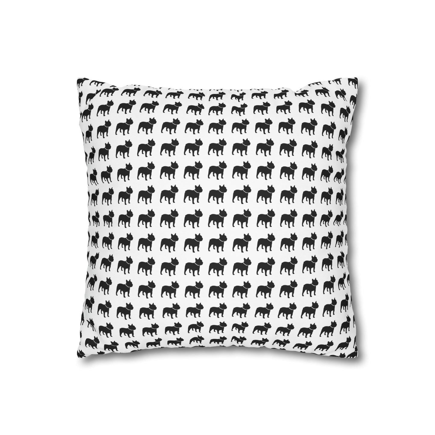 Canvas Frenchie Pillow Cover