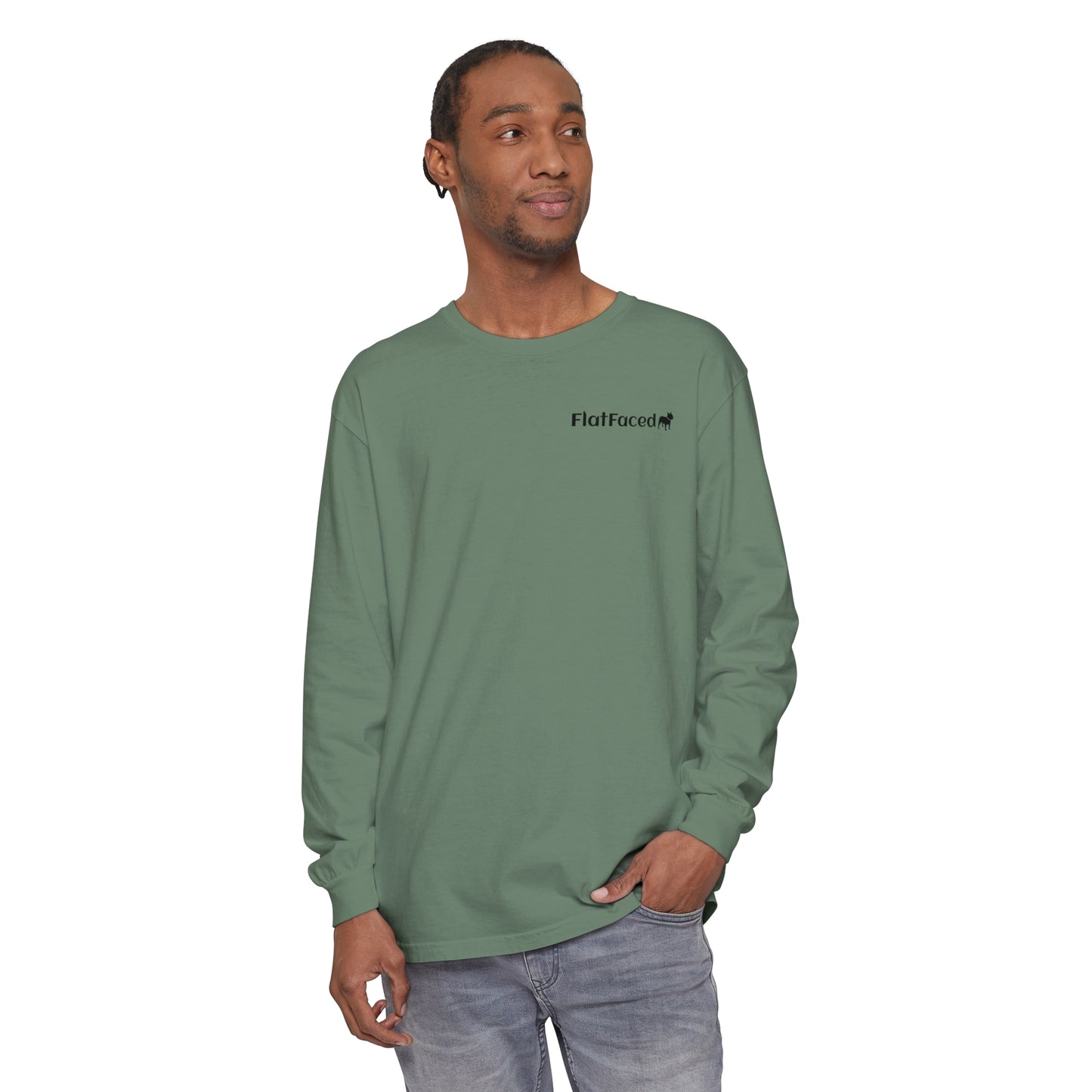FlatFaced Garment-dyed Long Sleeve T-Shirt