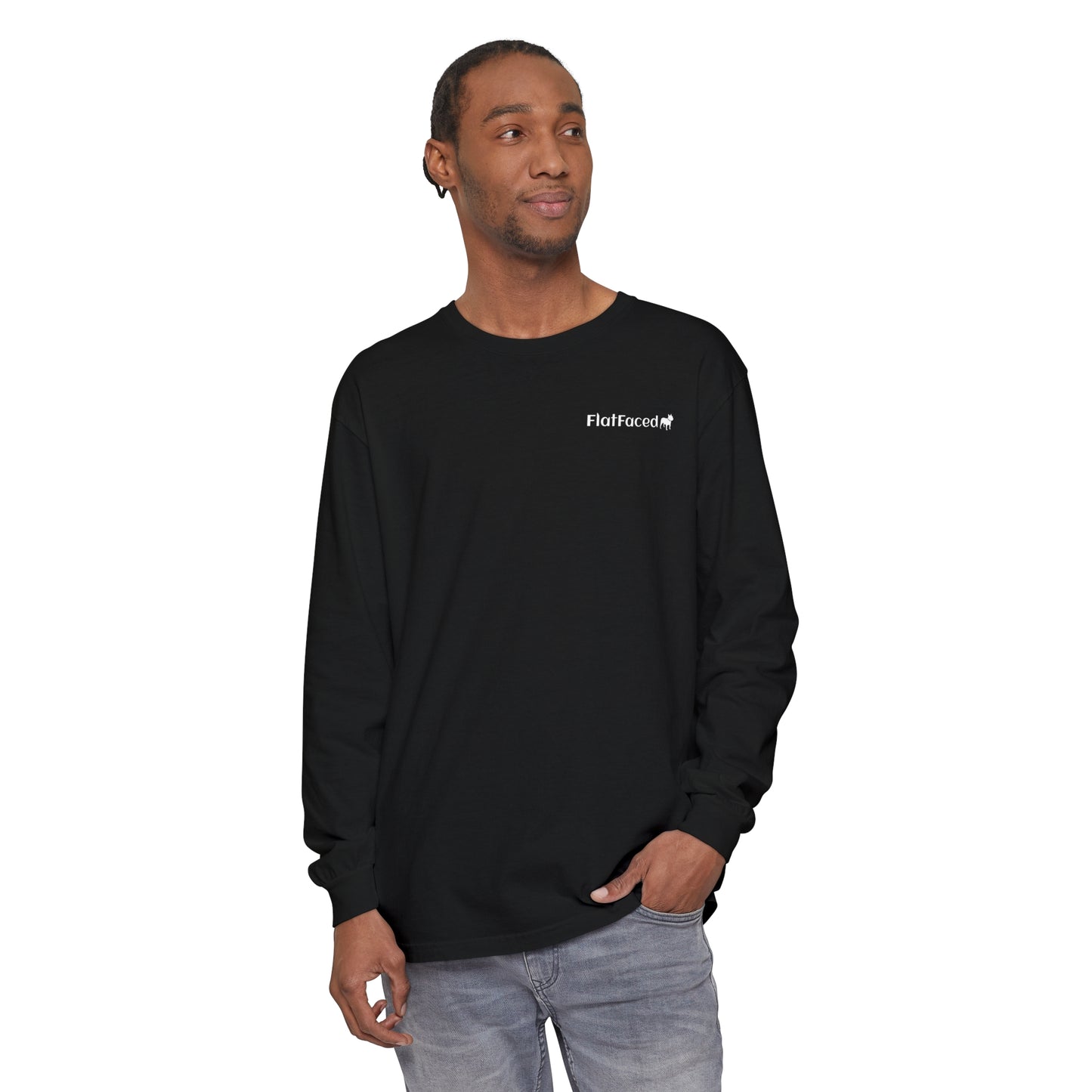 FlatFaced Garment-dyed Long Sleeve T-Shirt