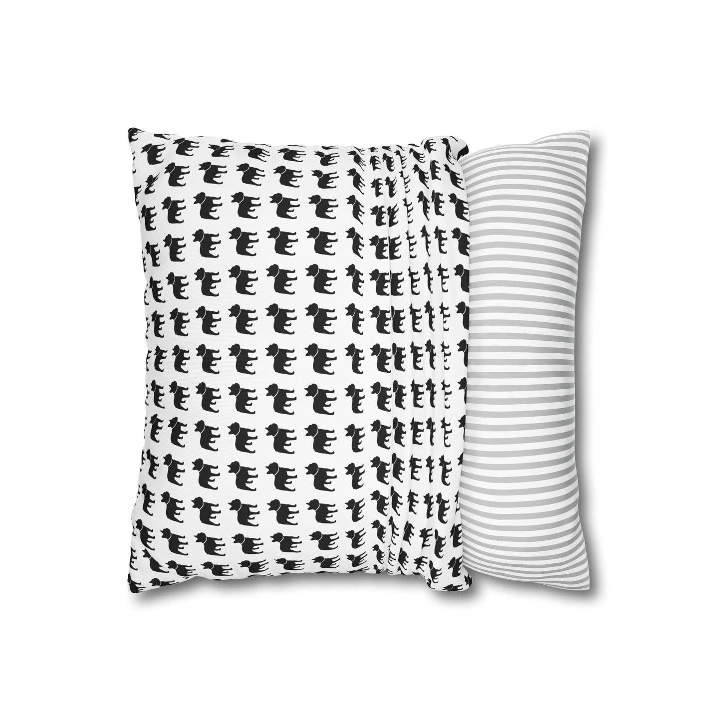 Canvas Frenchie Pillow Cover