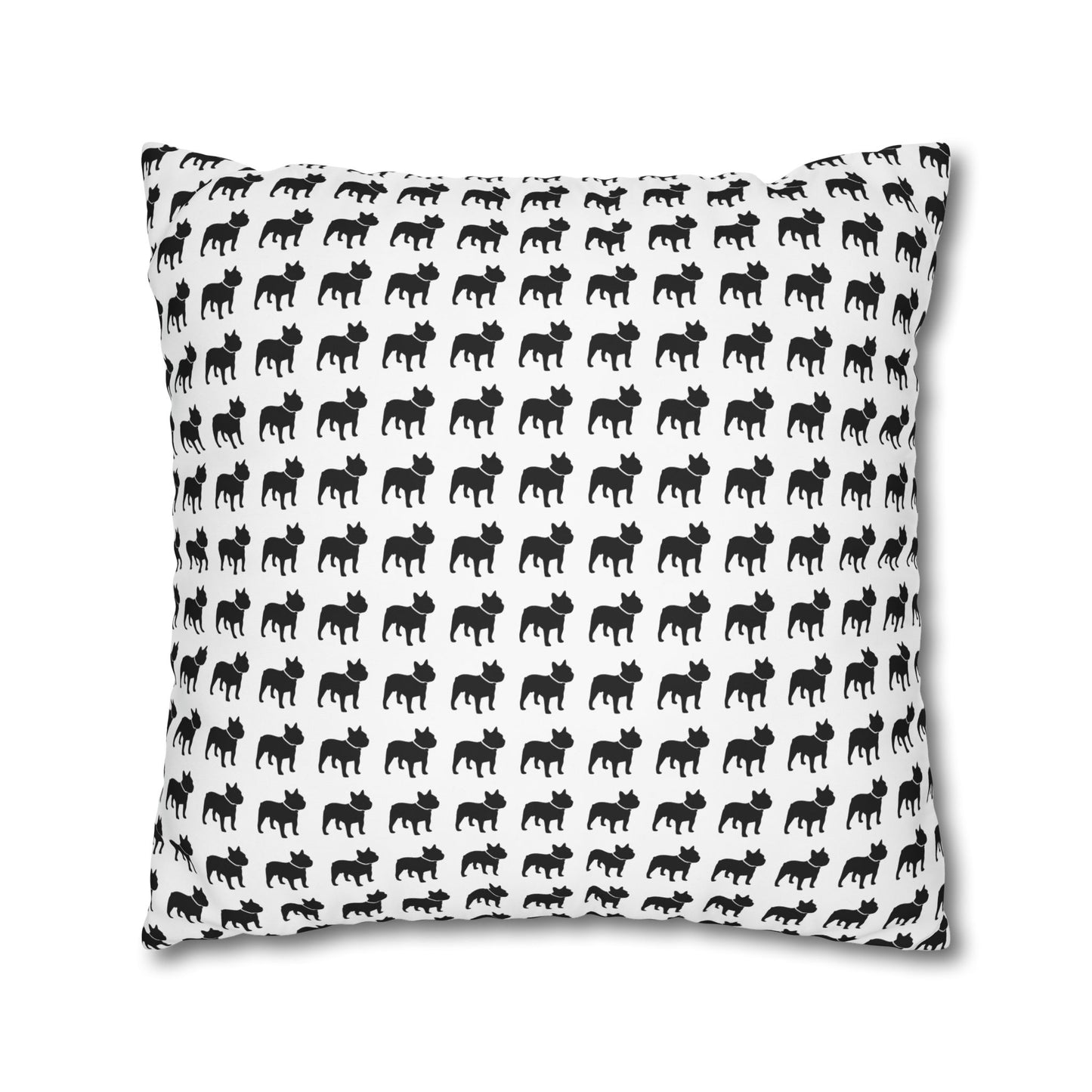Canvas Frenchie Pillow Cover