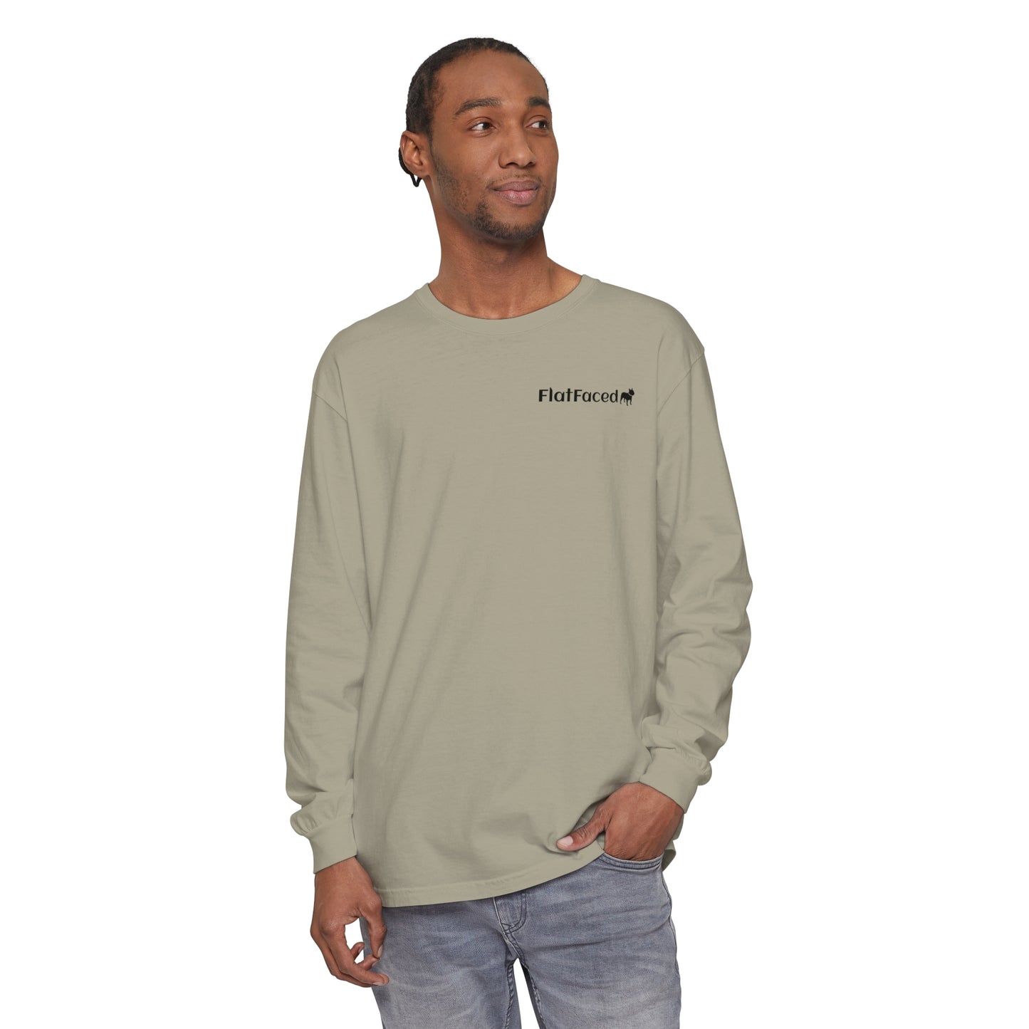 FlatFaced Garment-dyed Long Sleeve T-Shirt