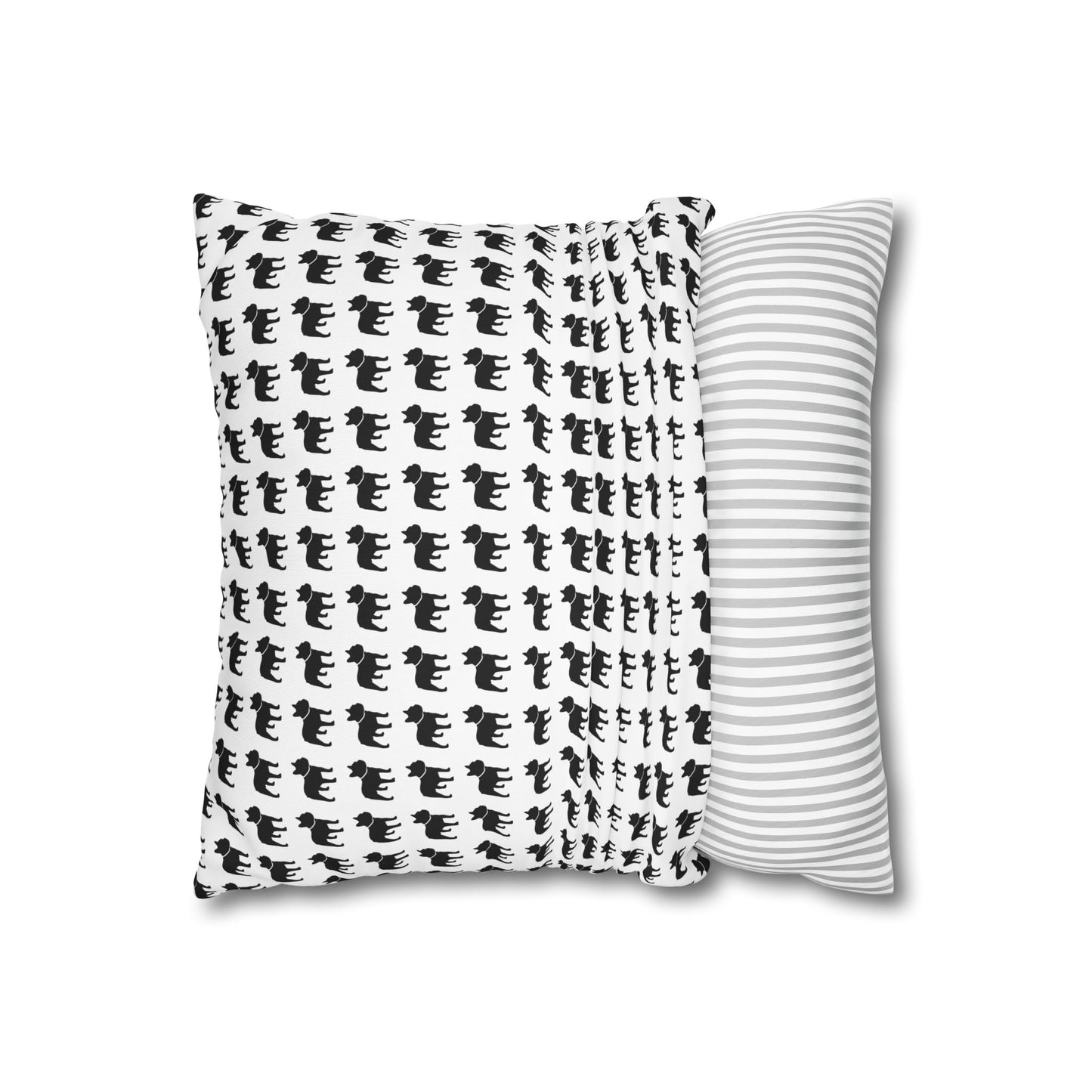 Canvas Frenchie Pillow Cover