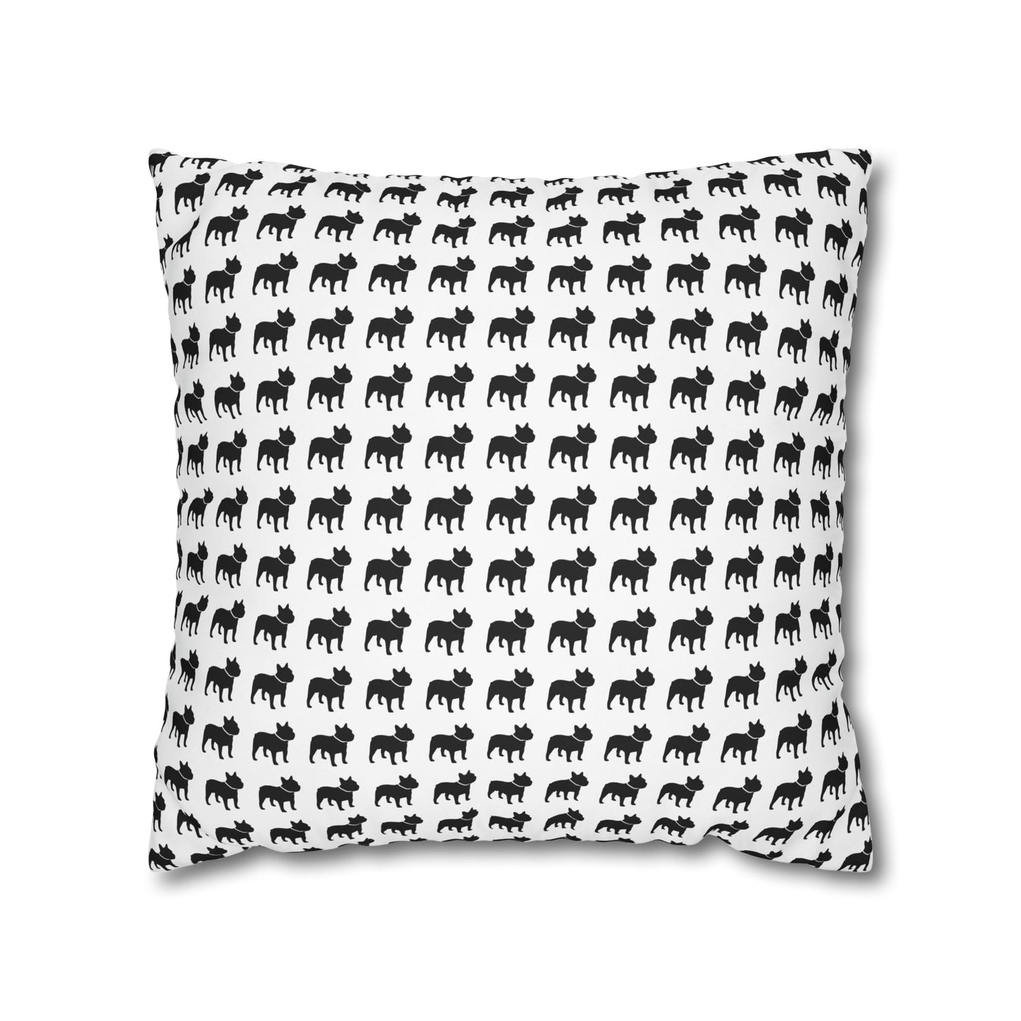 Canvas Frenchie Pillow Cover