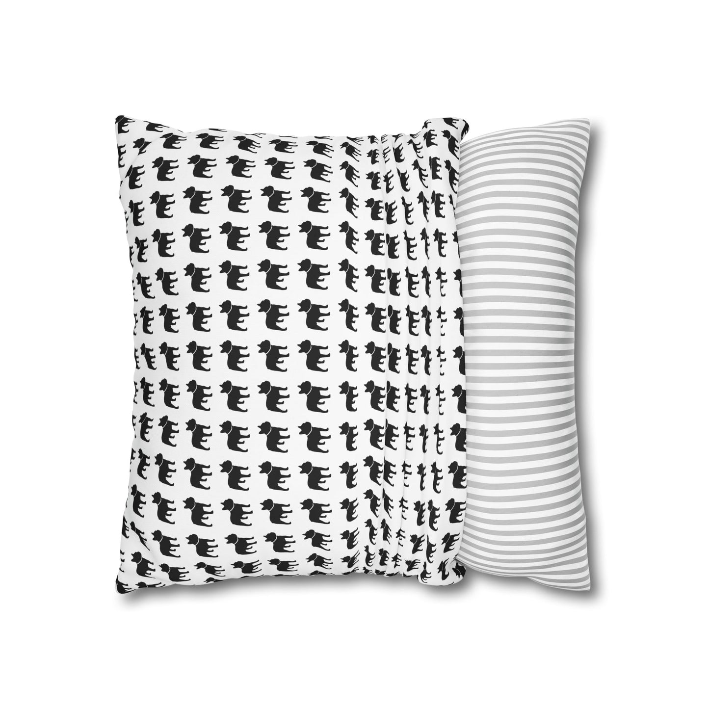 Canvas Frenchie Pillow Cover