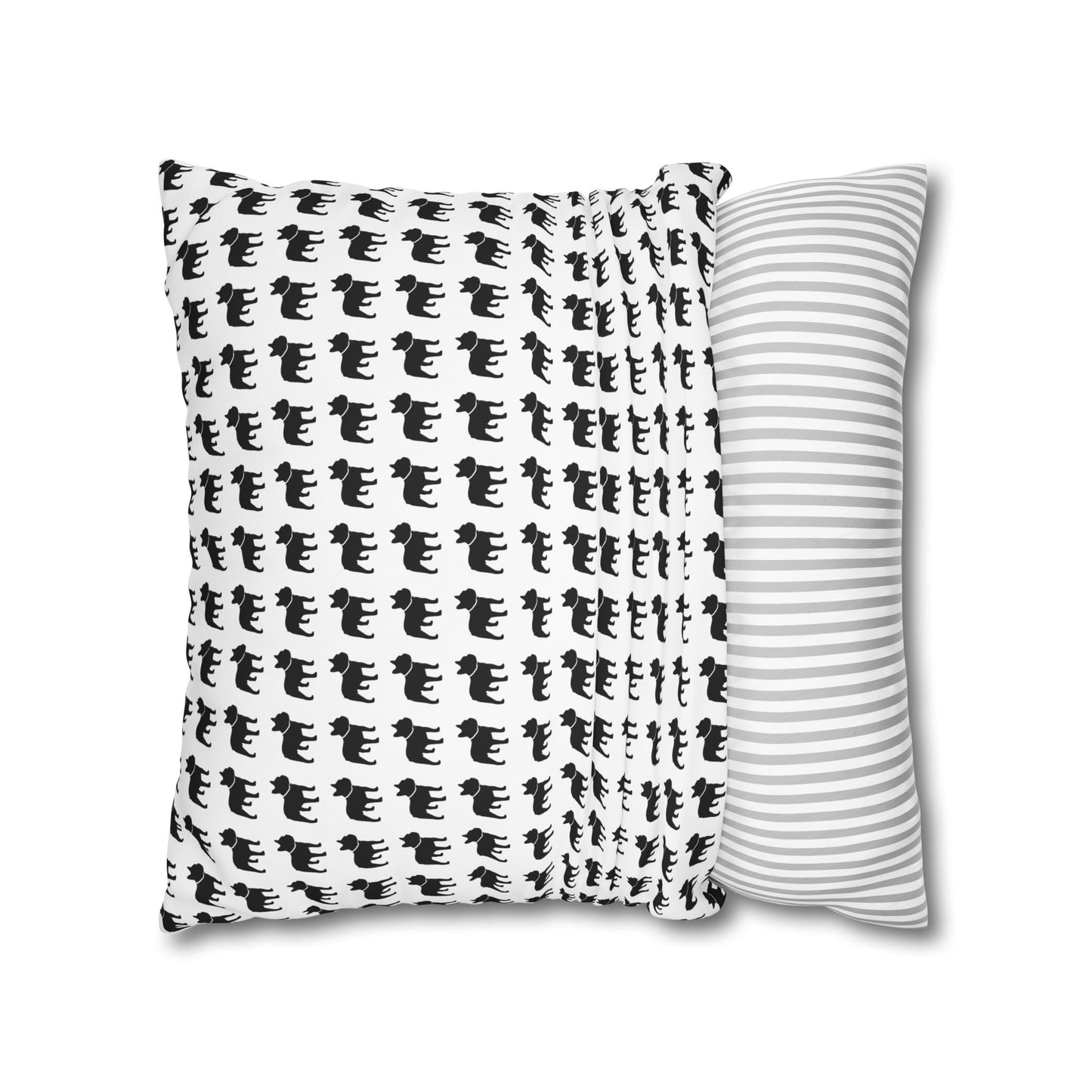 Canvas Frenchie Pillow Cover
