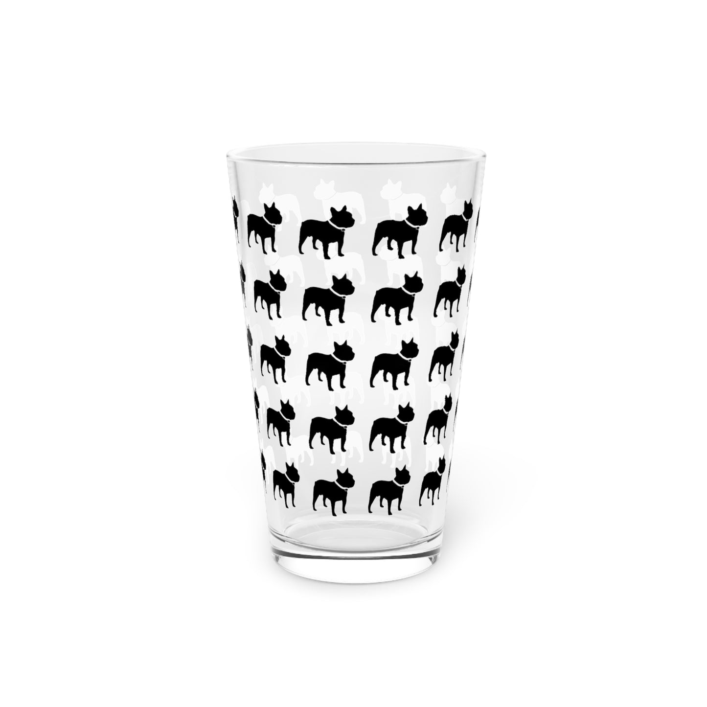 Frenchie Pint Glass, 16oz