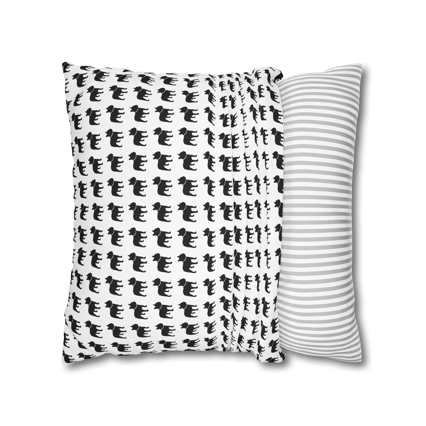 Canvas Frenchie Pillow Cover